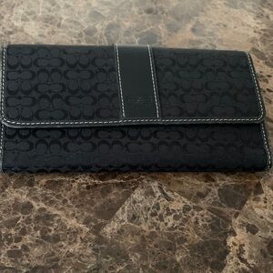 Coach Signature Black Wallet